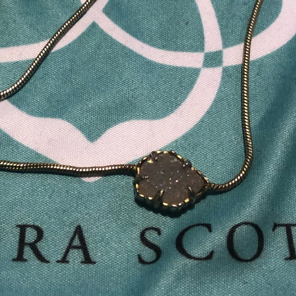 White/ silver Druzy Kendra Scott